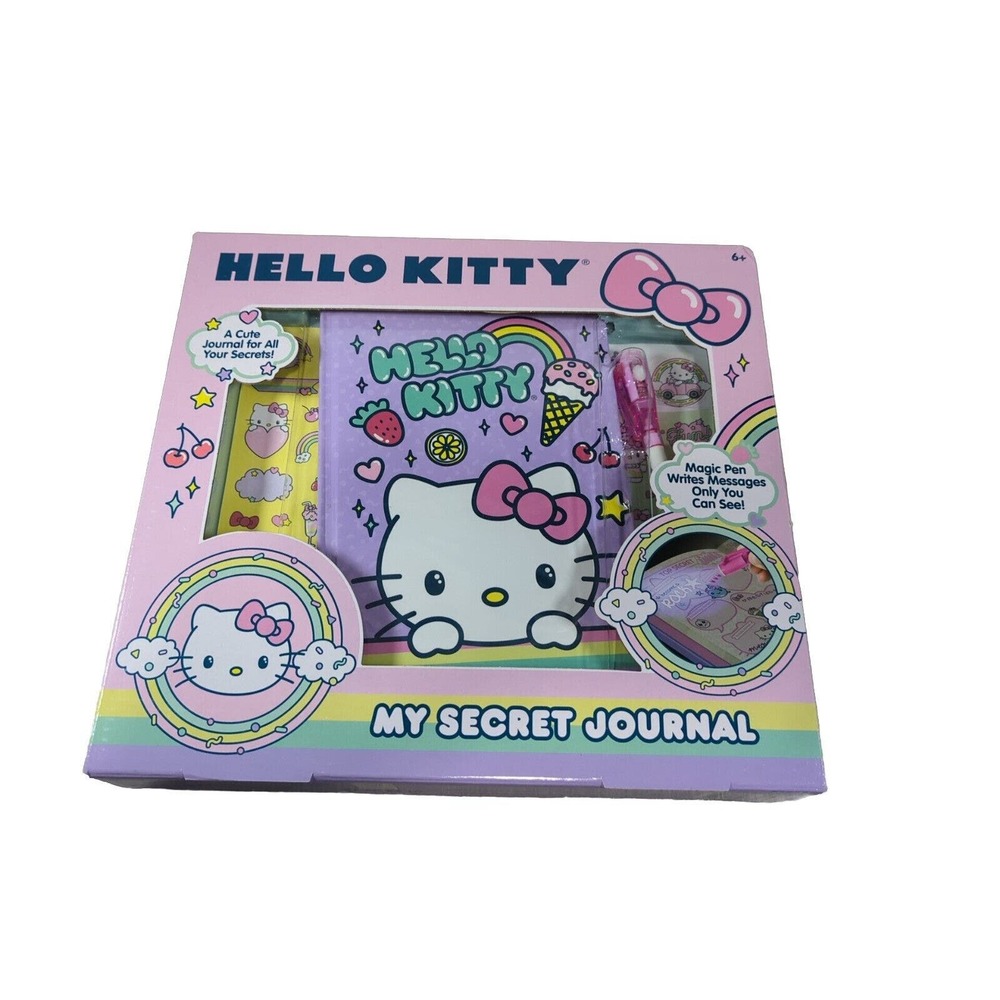 BRAND NEW Hello Kitty - My Secret Journal w/ Light-Up Pen + Sticker Sheets!